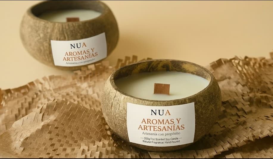 Elaboración artesanal de velas NUA